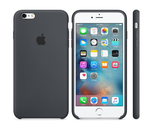 Apple iPhone 6s Plus Silicone Case grafitowy - 259483 - zdjęcie 2